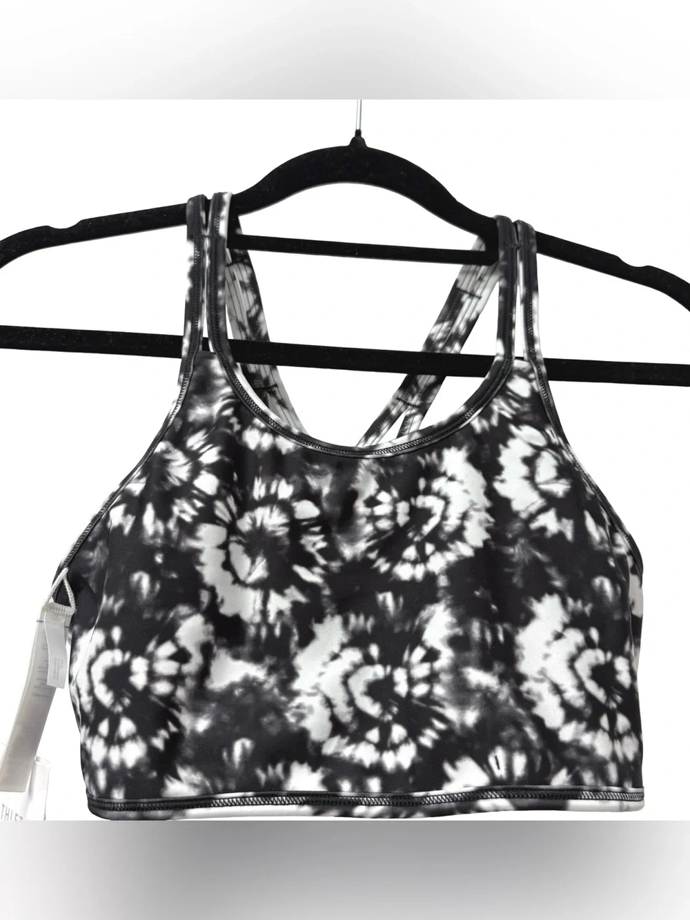 NEW Athleta Girl reversible camo tie-dye‎ bikini swim top Size XL 14